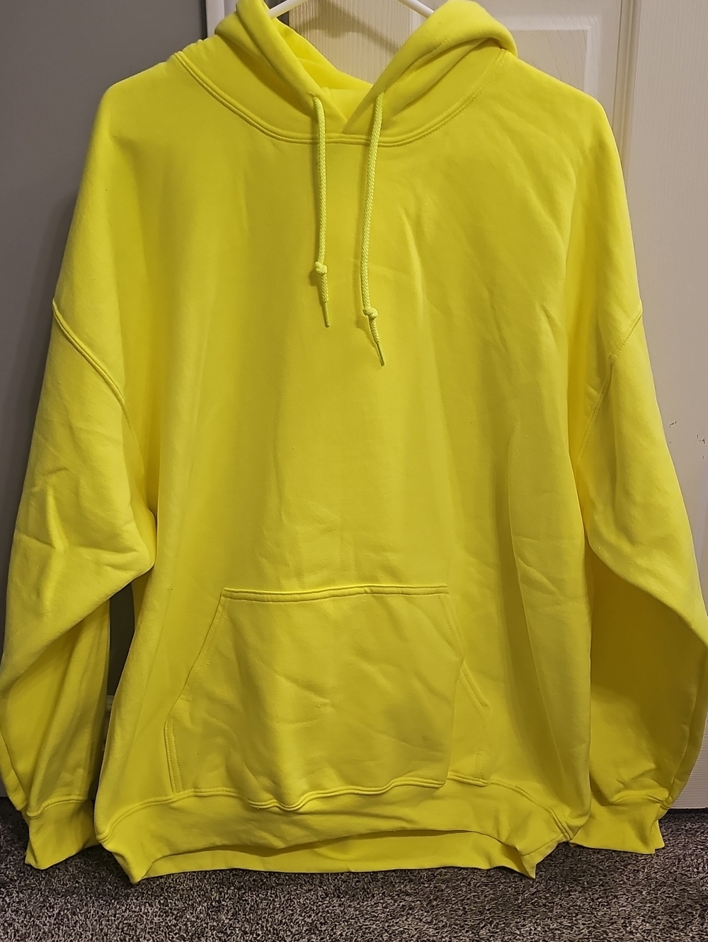 Gildan Neon Yellow Crewneck Hoodie